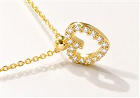 Collana Vidali Gioielli Donna in Oro giallo Zircone COOR-34-34 - COOR-34-34